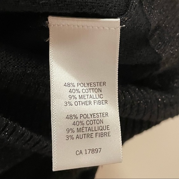 Banana Republic Cardigan in Black and Metallic with Jewelled Shaped Buttons - Picture 6 of 6